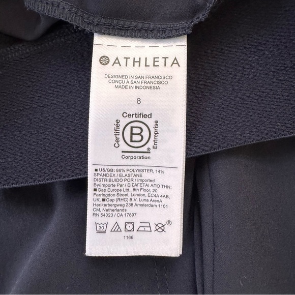 Athleta Brooklyn Wide-Leg Navy Pants - Picture 7 of 8